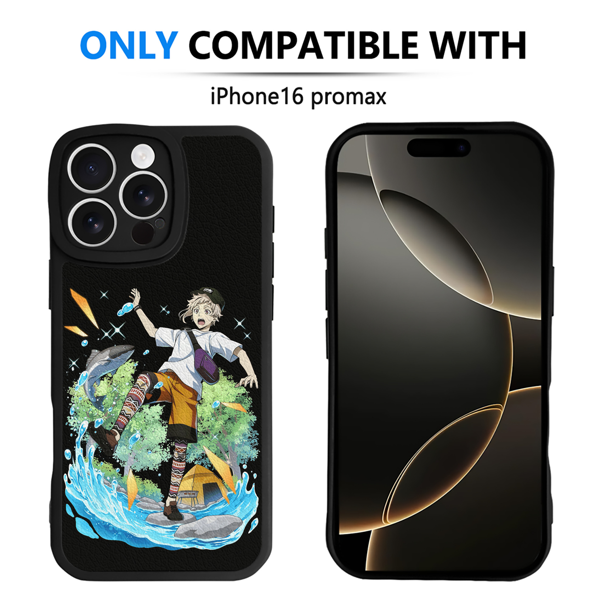 （画像用） 文豪ストレイドッグス Bungo Stray Dogs 【iPhone 16シリーズ対応】シリコンスマホケース（レザー調） 材質：シリコン